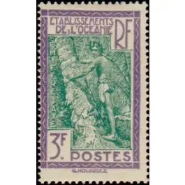 Premium Timbre de collection Oceanie - Taxe 17