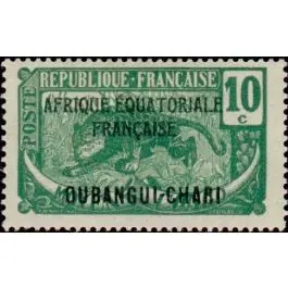 Timbre de collection Oubangui - 47 Super Prix