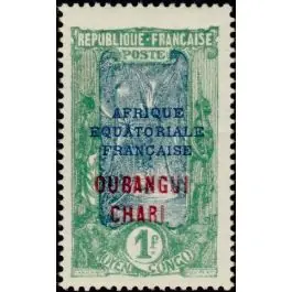 Timbre de collection Oubangui - 59 Exclusif