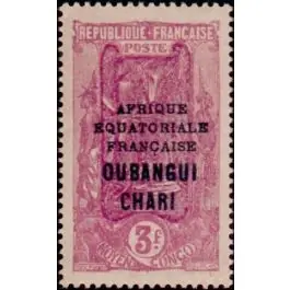 Timbre de collection Oubangui - 83 Prix Promo