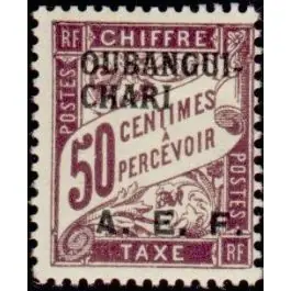 Premium Timbre de collection Oubangui - Taxe 07