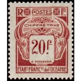 Timbre de collection Oceanie - Taxe 27 Expédition Rapide