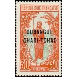 En Vogue Timbre de collection Oubangui - 09