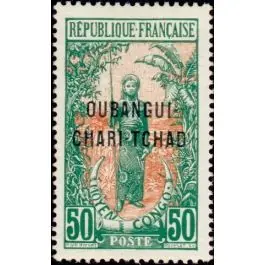 Exclusif Timbre de collection Oubangui - 13