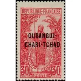 Marque Timbre de collection Oubangui - 23