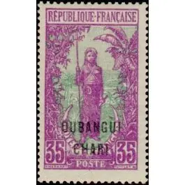 Prix Choc Timbre de collection Oubangui - 34