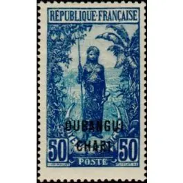 Timbre de collection Oubangui - 37 Satisfait Ou Remboursé