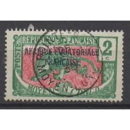 Garantie Incluse Timbre de collection Oubangui - 44a