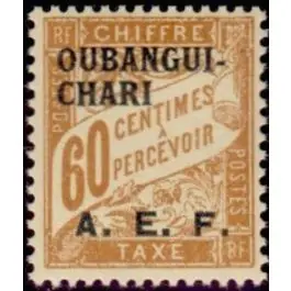 Timbre de collection Oubangui - Taxe 08 Offre Exclusive