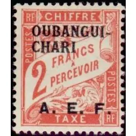 Prix Promo Timbre de collection Oubangui - Taxe 10