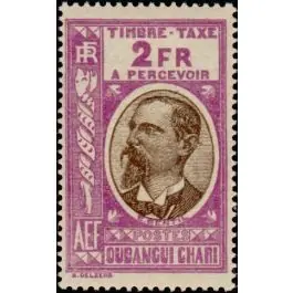 Timbre de collection Oubangui - Taxe 21 Authentique