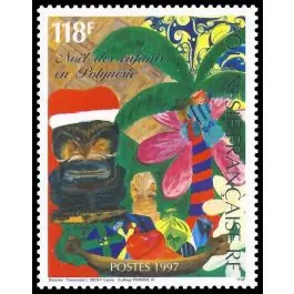 Artisanat Timbre de collection Polynesie Francaise - 0554