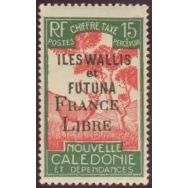 Timbre de collection Wallis et Futuna - Taxe 28 Prix Cassé