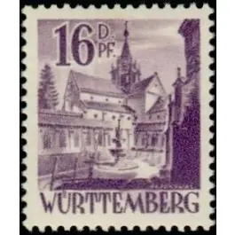 Dernière Chance Timbre de collection Wurtemberg - 23