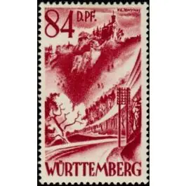 Timbre de collection Wurtemberg - 26 Artisanat