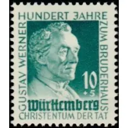 Timbre de collection Wurtemberg - 44 Garantie Incluse