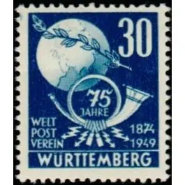 Timbre de collection Wurtemberg - 52 Certifié